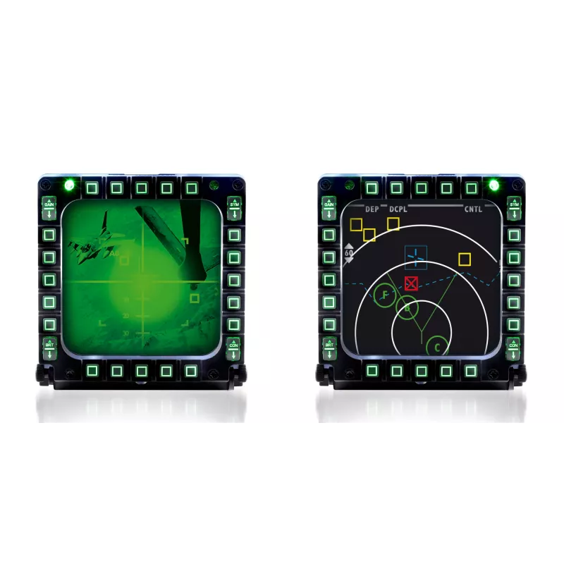 Thrustmaster MFD Cougar Pack preto joystick PC