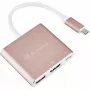 Adaptador de vídeo USB-C para HDMI SILVERSTONE EP08 (USB-C 3.1, HDMI) rosa
