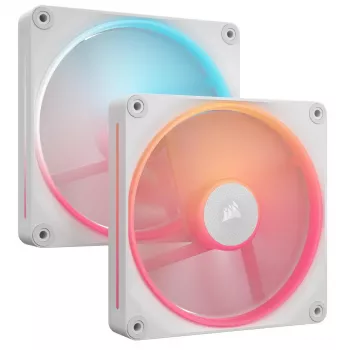 Kit inicial de ventoinhas CORSAIR Icue Link Lx140-r RGB 140mm PWM Reverse - branco