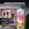 Kit inicial de ventoinhas CORSAIR Icue Link Lx140-r RGB 140mm PWM Reverse - branco