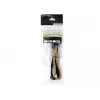Cabo de extensão SilverStone PP07-IDE6BG de PCIe de 6 pinos para PCIe de 6 pinos, 250 mm, preto/dourado