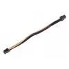 Cabo de extensão SilverStone PP07-IDE6BG de PCIe de 6 pinos para PCIe de 6 pinos, 250 mm, preto/dourado