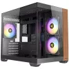 Caixa de PC Antec CX600M midi tower preta, madeira