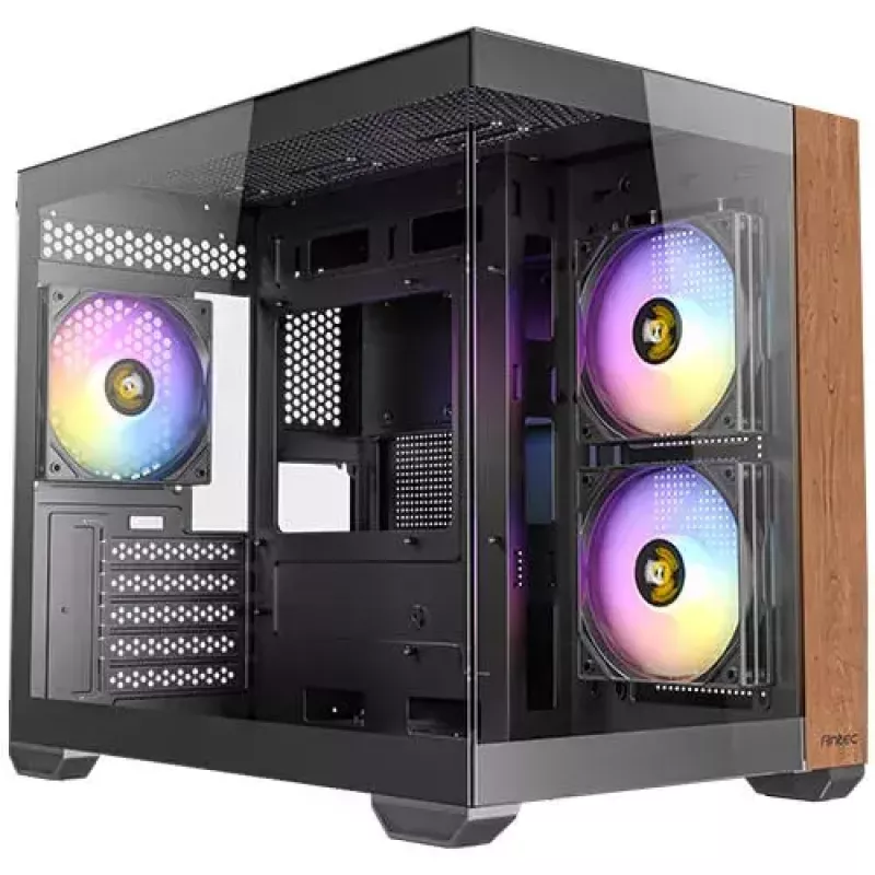 Caixa de PC Antec CX600M midi tower preta, madeira