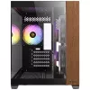 Caixa de PC Antec CX600M midi tower preta, madeira