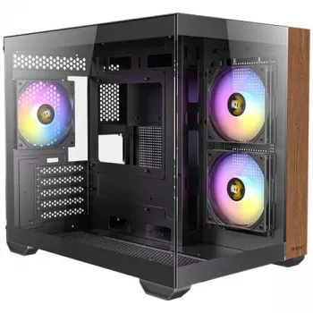 Caixa de PC Antec CX600M midi tower preta, madeira