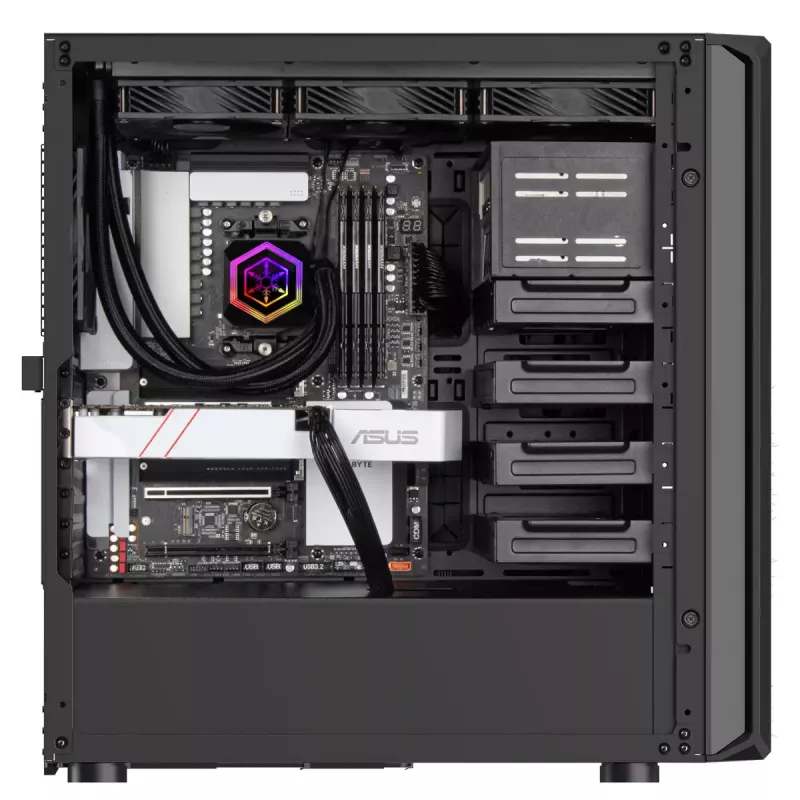 Caixa para PC Silverstone SETA D1 Midi Tower preto