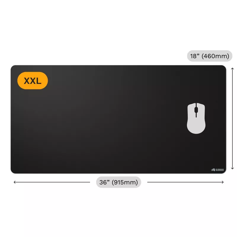 Tapete de rato Glorious Gaming Glorious Mouse Pad 2 XXL Edgeless preto
