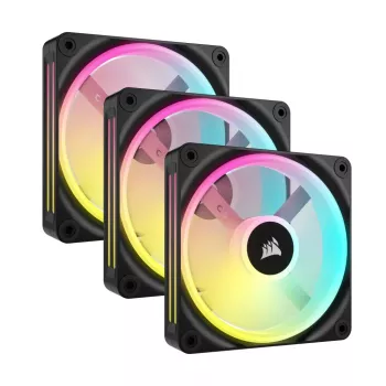 Kit inicial de ventoinhas CORSAIR Qx RGB Series Icue Link Qx120 RGB 120 mm com RGB magnético