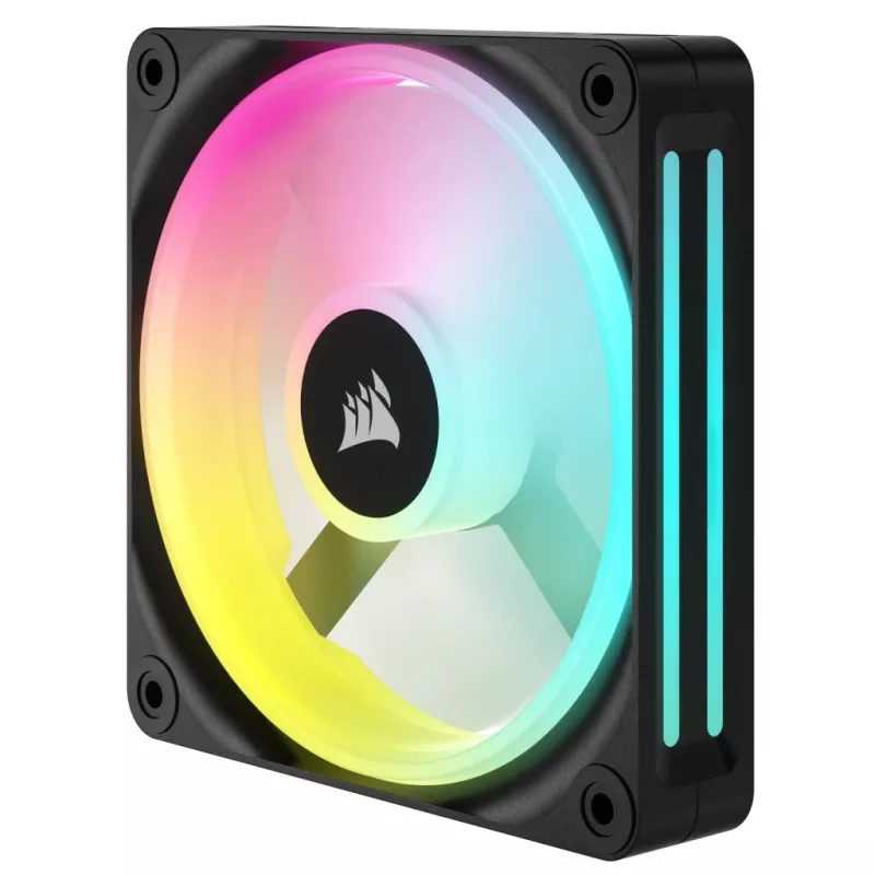 Kit inicial de ventoinhas CORSAIR Qx RGB Series Icue Link Qx120 RGB 120 mm com RGB magnético