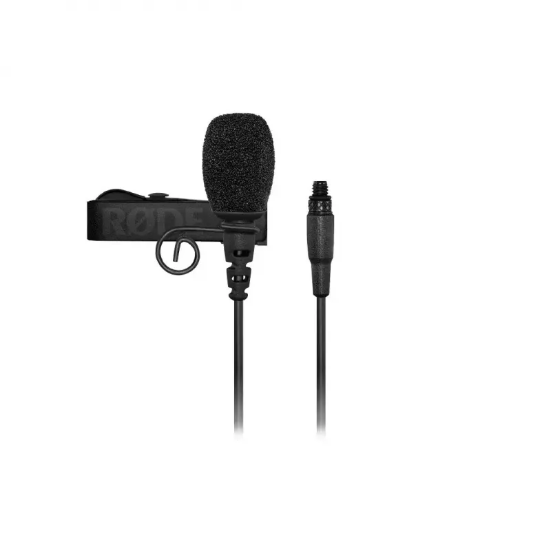 Microfone lavalier Rode LAVRL — lavalier omnidirecional, 60–18000 Hz, sensibilidade -33,5 dB, peso 1 g, preto