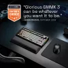 Glorious GMMK 3 Pro 75% teclado gaming barebone GLO-KB-GMMK3-PRO-75-BB-W-BLK-US, com fio, disposição ANSI US, preto