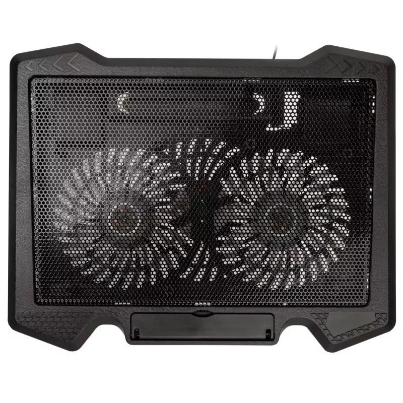 Base de refrigeração para portátil Kolink KL-N200 para portáteis até 39,6 cm (15,6 polegadas), 2 ventoinhas 140 mm, alimentação USB, preto