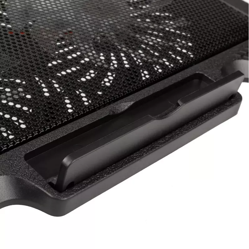 Base de refrigeração para portátil Kolink KL-N200 para portáteis até 39,6 cm (15,6 polegadas), 2 ventoinhas 140 mm, alimentação USB, preto
