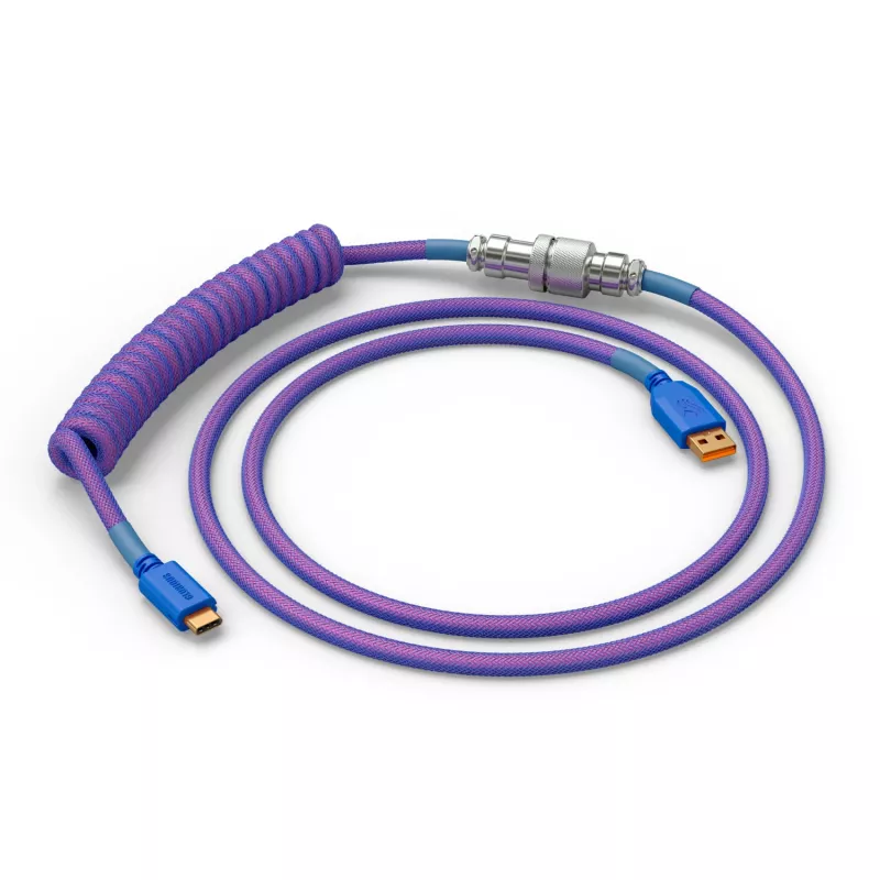 Cabo USB enrolado GLORIOUS GMMK Nebula 1,5 m RGB para teclados