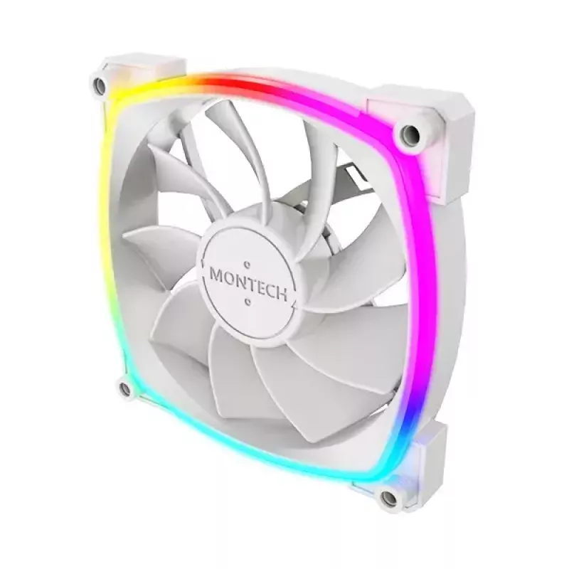 Ventoinha Montech RX120 PWM 12 cm 800-1600 RPM 27 dB branco