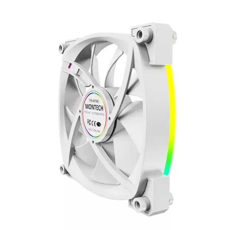 Ventoinha Montech RX120 PWM 12 cm 800-1600 RPM 27 dB branco