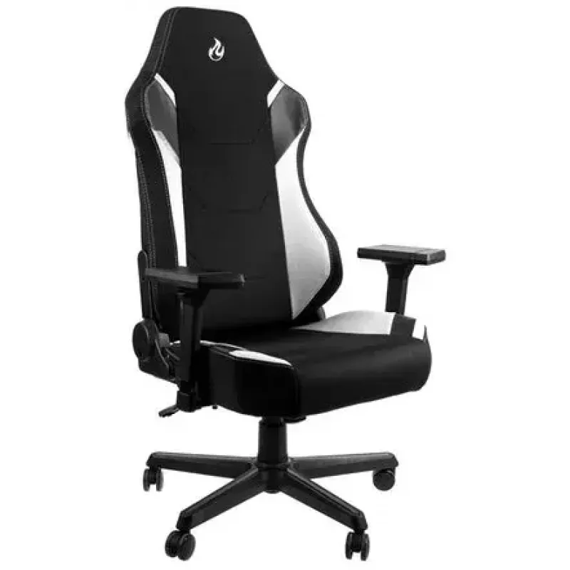 Nitro Concepts X1000 NC-X1000-BW cadeira gaming, assento estofado, preta/branca (Radiant White)