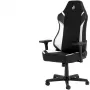 Cadeira gaming para PC Nitro Concepts X1000 assento acolchoado preto branco 135 kg