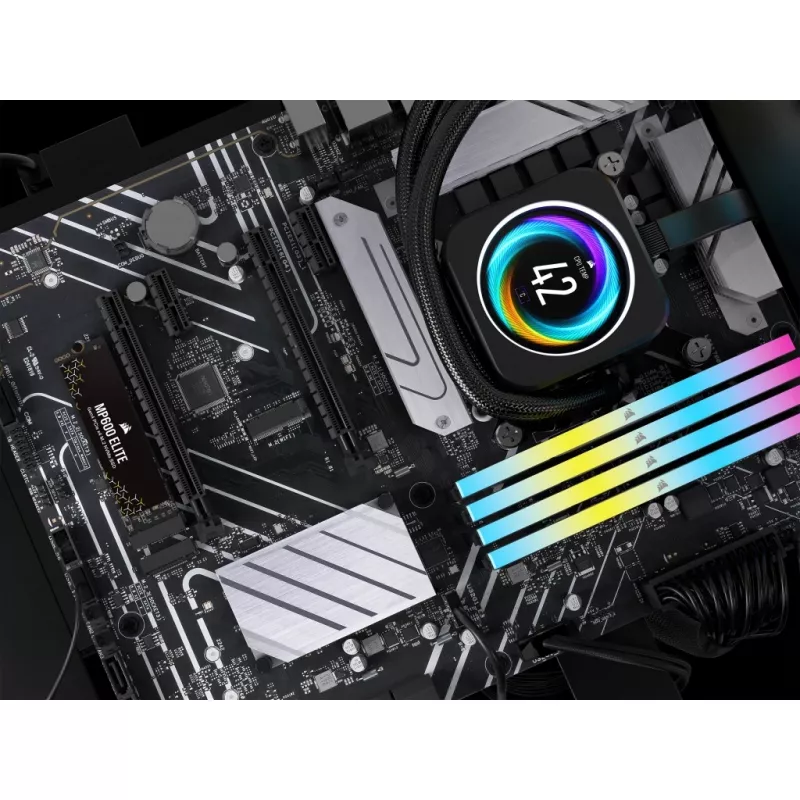 SSD Corsair MP600 Elite CSSD-F1000GBMP600ENH, 1 TB, M.2 2280, PCIe 4.0 x4 NVMe, 3D TLC, encriptação AES de 256 bits