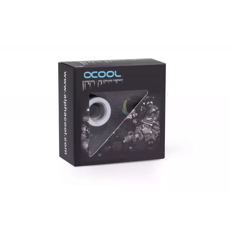 Conjunto de montagem Alphacool Eiszapfen extensão G1/4 rosca macho para G1/4 rosca fêmea branco