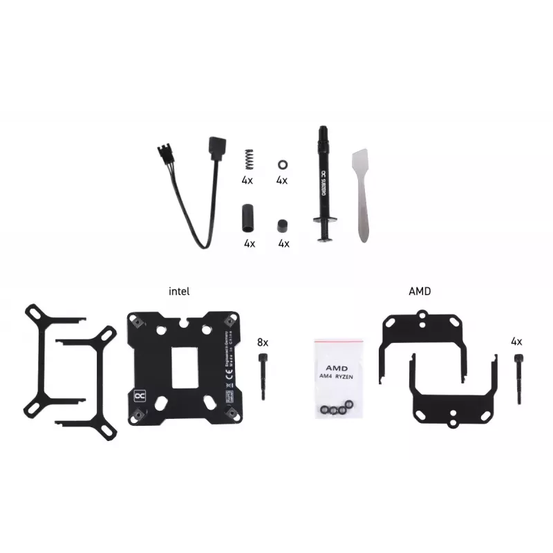 Bloco de água Alphacool 13083 Latão Cobre Cromado 70mm