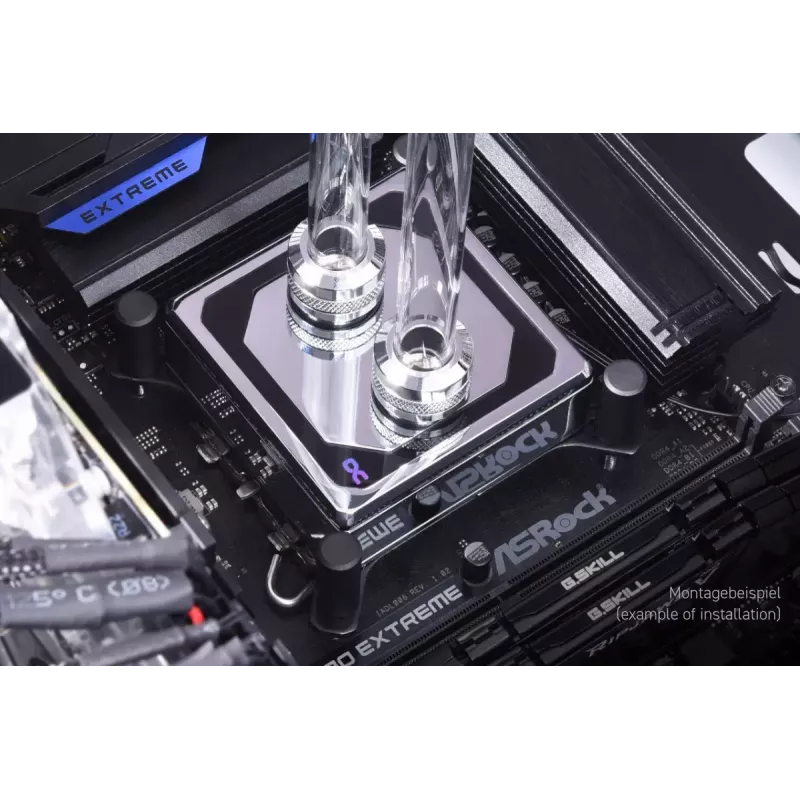 Bloco de água Alphacool 13083 Latão Cobre Cromado 70mm