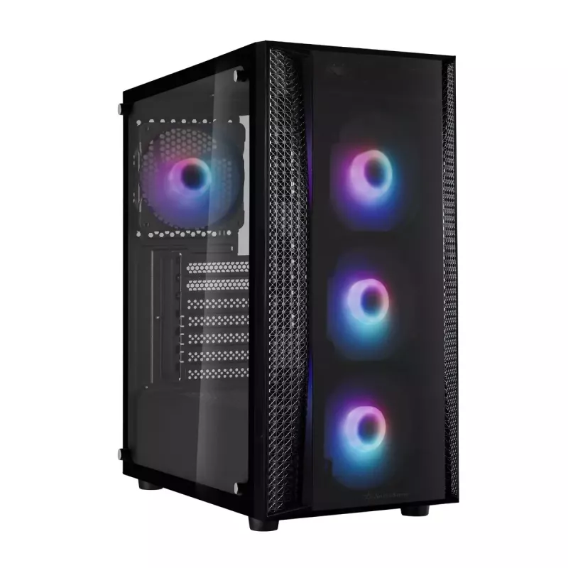 Caixa de PC Silverstone FARA B1 PRO Torre Preto