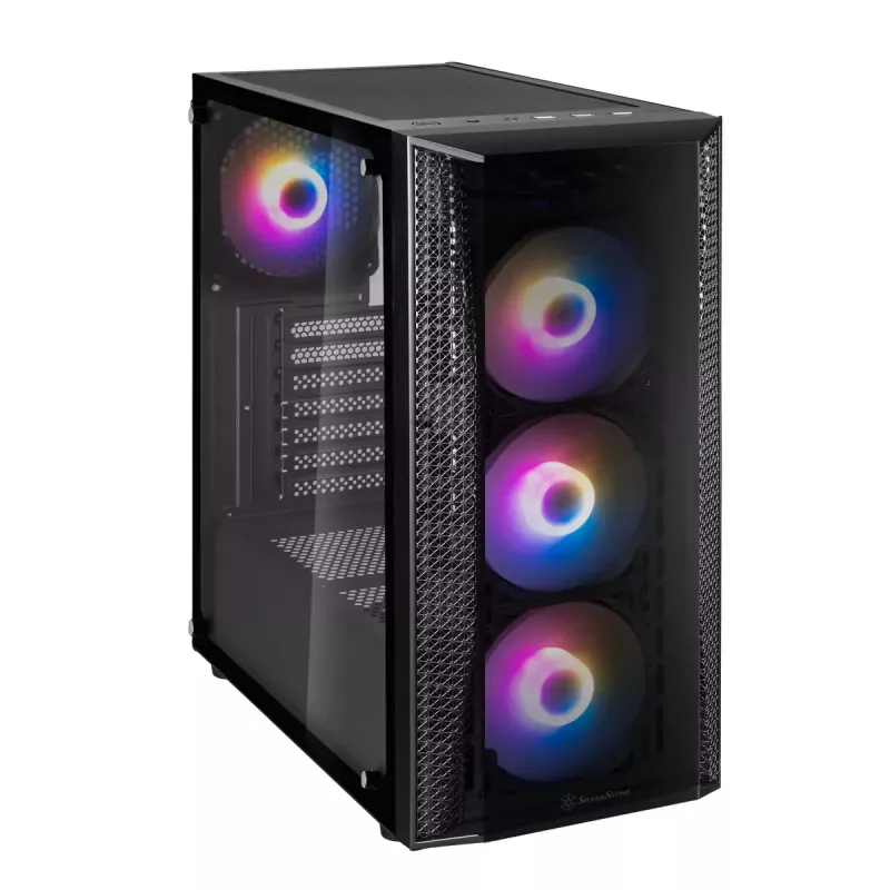 Caixa de PC Silverstone FARA B1 PRO Torre Preto