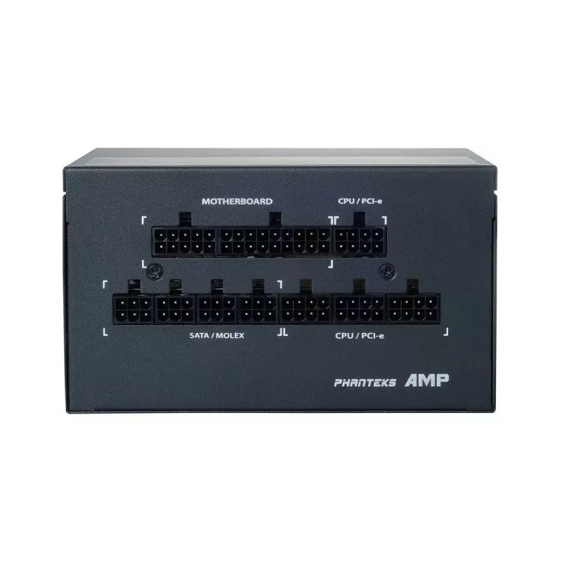 Fonte de alimentação Phanteks AMP GH 850W, 80 PLUS Gold, ATX 3.1, PCIe 5.1, preta