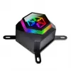 Refrigeração líquida AiO para CPU SilverStone Permafrost PF360-ARGB V2 SST-PF360-ARGB-V2 de 360 mm, ARGB, com controlador RGB incluído, preta