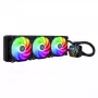 Refrigeração líquida AiO para CPU SilverStone Permafrost PF360-ARGB V2 SST-PF360-ARGB-V2 de 360 mm, ARGB, com controlador RGB incluído, preta