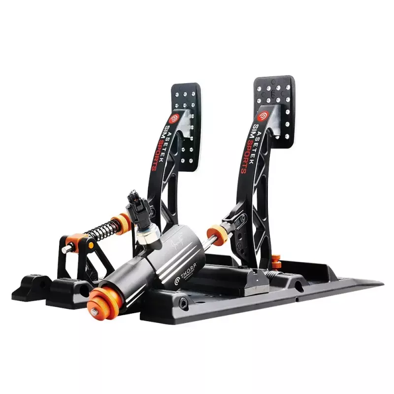 Conjunto de pedais de acelerador e travão Asetek Invicta S Sim-Racing — modelo 40-010-0010006