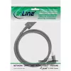 Cabo DisplayPort 1.4 InLine, 8K4K, em ângulo para baixo, preto/dourado, 2m