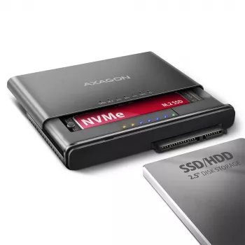 Clone Master USB-C Axagon ADSA-CC NVMe M.2 SSD e SATA HDD