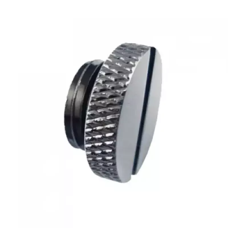 Tampão de fecho XSPC G1/4 com rosca macho, cromado preto
