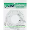 Cabo Patch InLine S/FTP PiMF Cat.6A halogen free 500MHz branco 1m