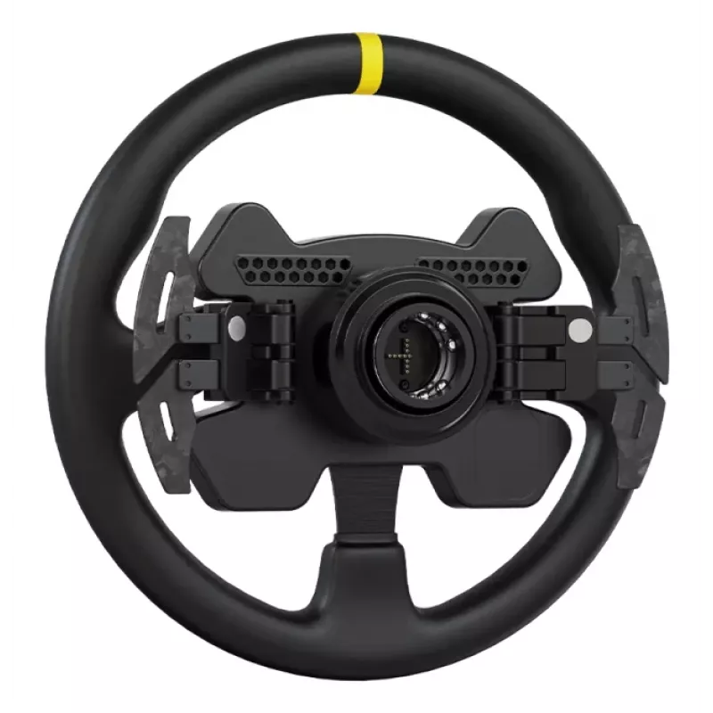 Volante Moza Racing RS V2, volante, PC, Multi, com fios e sem fios, Preto, fibra de carbono, pele