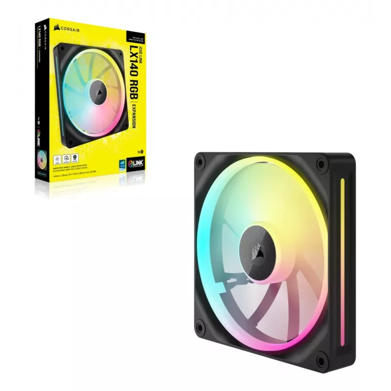 Ventoinha Corsair CO-9051027-WW 14 cm Preta 350-2000 rpm rolamento magnético