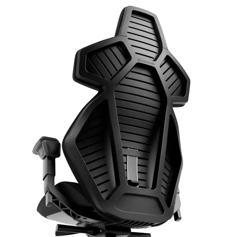 Cadeira gaming para PC noblechairs DAWN — assento almofadado, carga máx. 110 kg, largura do assento 53 cm, preta