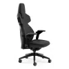 Cadeira gaming para PC noblechairs DAWN — assento almofadado, carga máx. 110 kg, largura do assento 53 cm, preta