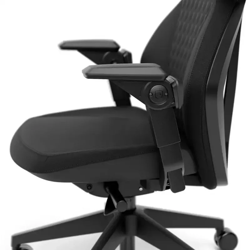 Cadeira gaming para PC noblechairs DAWN — assento almofadado, carga máx. 110 kg, largura do assento 53 cm, preta