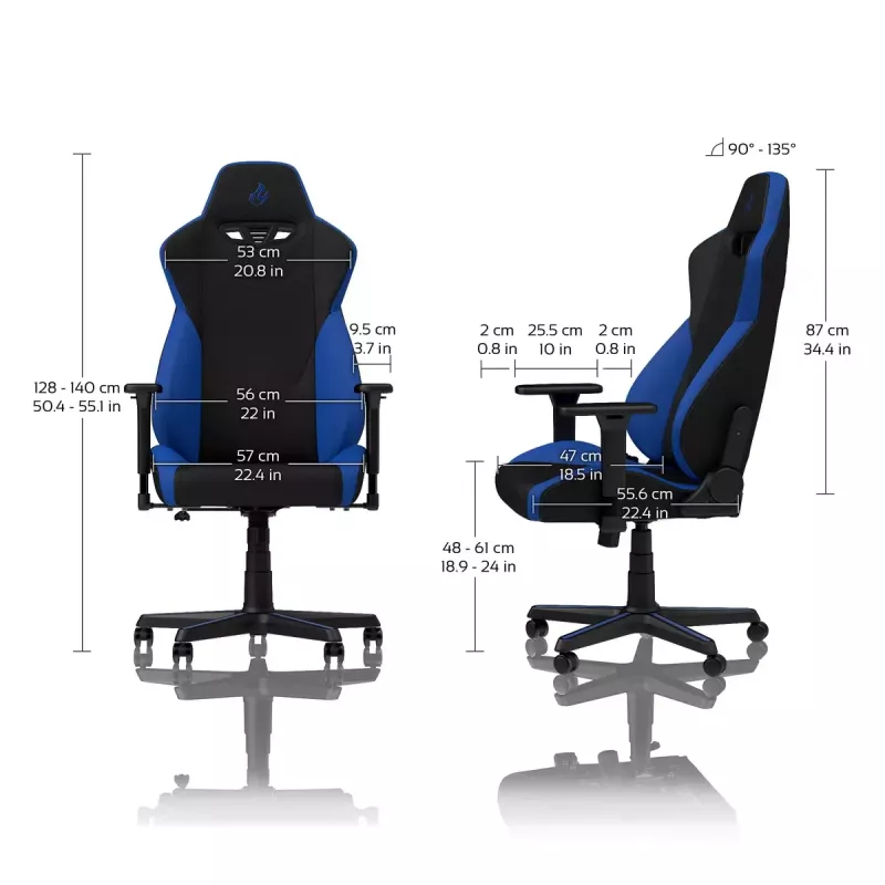 Cadeira gaming Nitro Concepts S300 Assento almofadado Encosto almofadado