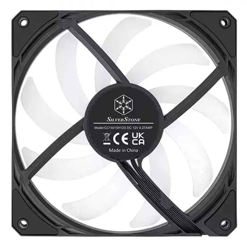 Ventoinha Silverstone SST-AS140B-ARGB 14 cm 1700 RPM 33 dB Preta