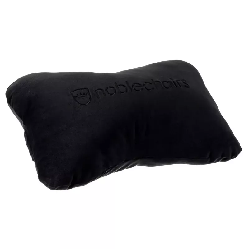 Conjunto de almofadas noblechairs NBL-SP-PST-002 — almofada de assento e apoio lombar pretas de 2 peças