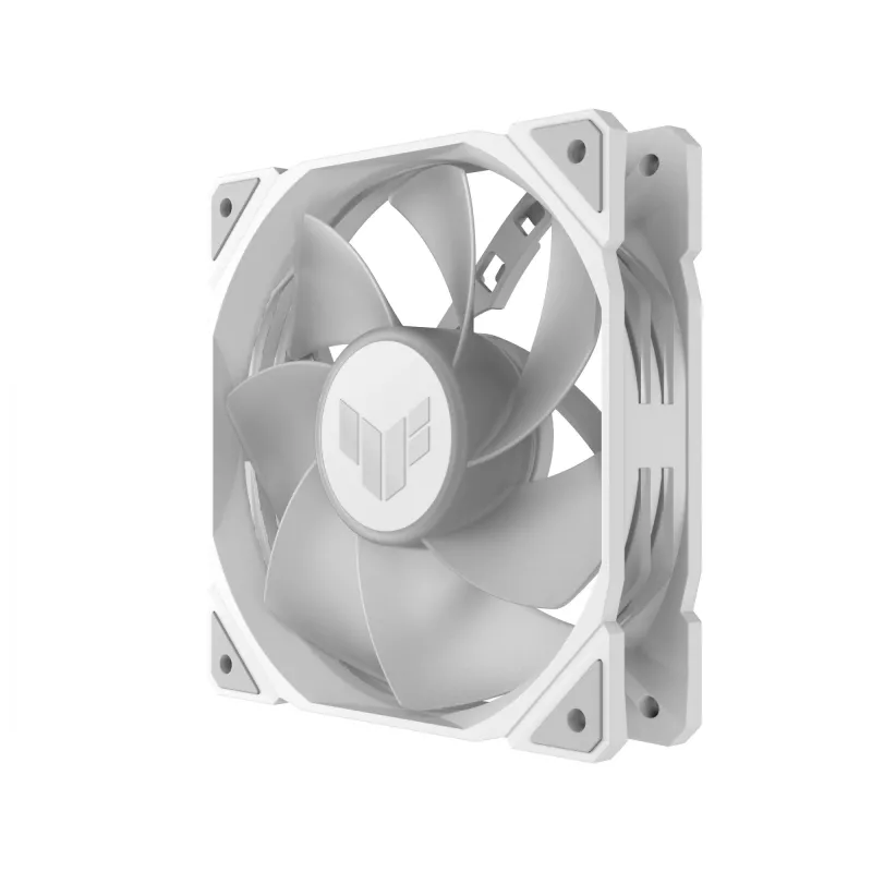 Ventoinha ASUS TUF GAMING TR120 ARGB REVERSE 120 mm 2000 RPM branca, rolamento hidráulico, 76.3 CFM