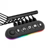 Streamplify HUB DECK 5 hub USB, 4x USB 3.0, 1x USB 2.0, RGB, 12V, cabo de alimentação UE, preto