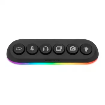 Streamplify HUB DECK 5 preto USB 2.0 USB 3.0 24W 1.8m
