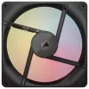 Ventoinha Corsair iCUE LINK LX140-R RGB 14 cm preta 2000 rpm 3,55 mmH2O