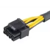 Cabo de alimentação interno Akasa AK-CBPW10-15BK 0,15 m PCI-E 8-Pin ATX 4-Pin